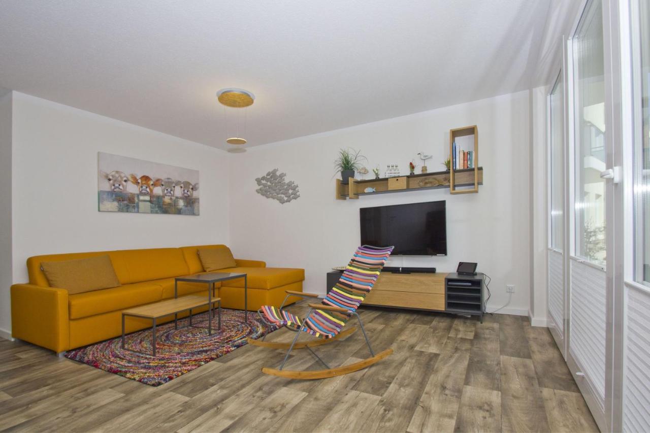 Mit Meerblick Und Terrasse, Gratis Nutzung Vom Ahoi Erlebnisbad Und Sauna In Sellin - Meeresblick Fewo 68 Goehren  Buitenkant foto